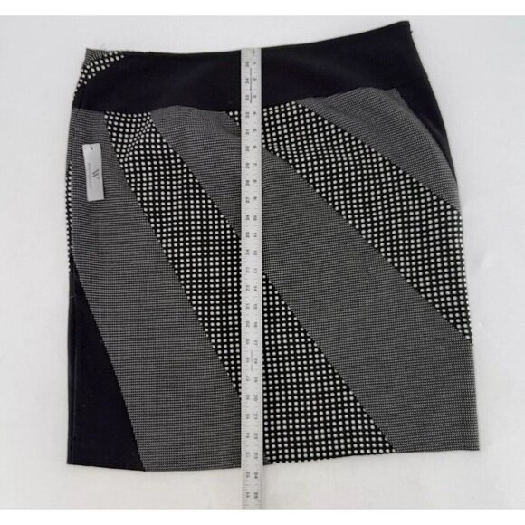 NWT Plus Size Worthington Black Abstract Polkadot Pencil Skirt Size 18 Career - Picture 10 of 14